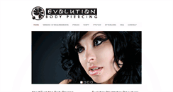 Desktop Screenshot of evolutionpiercing.com